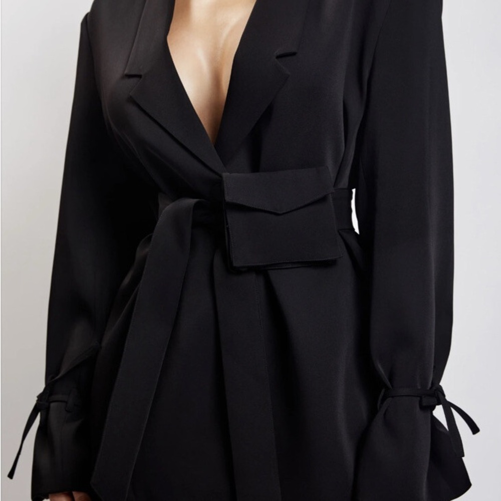 Meshki Black Blazer Dress - XS